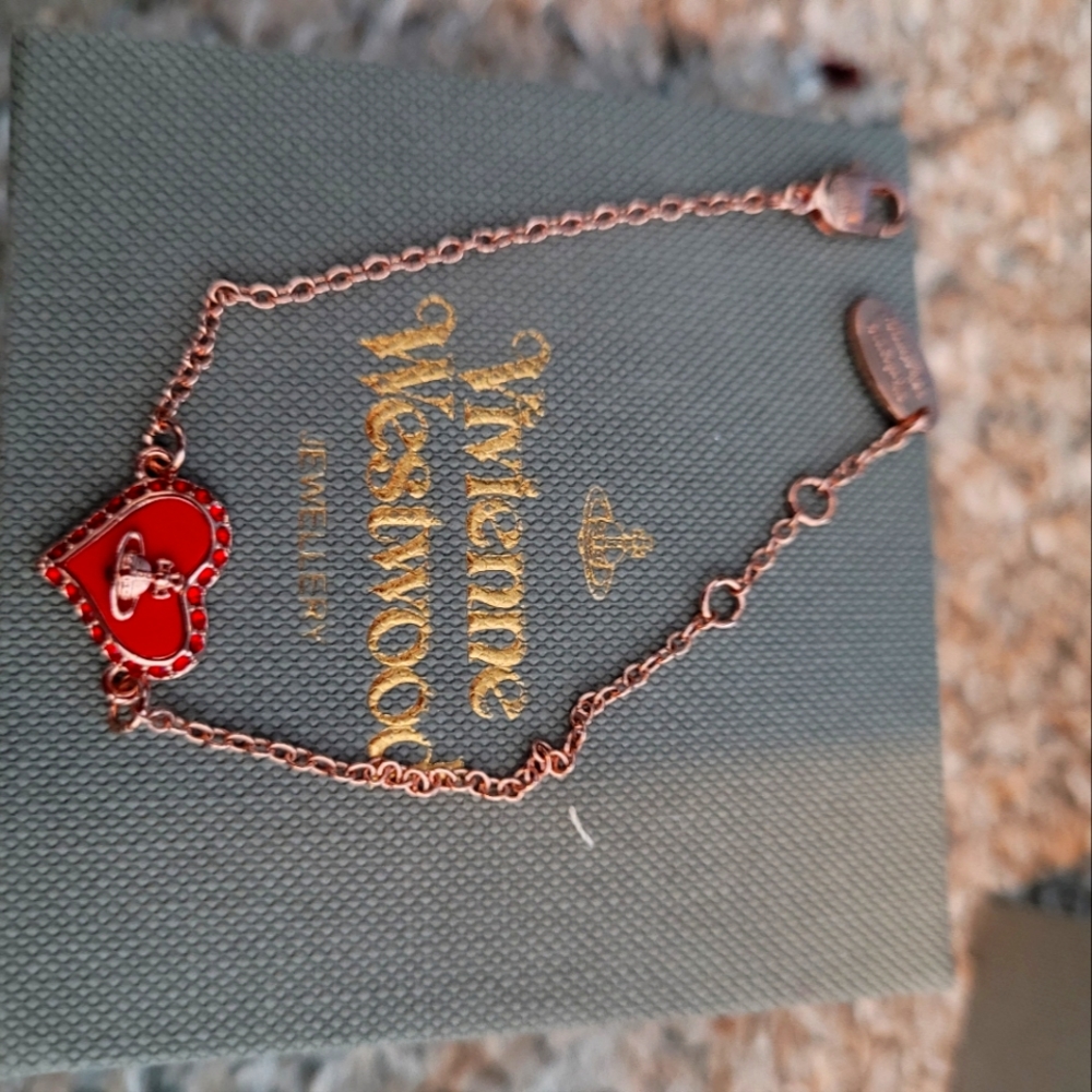 Vivienne Westwood rose gold Petra bracelet